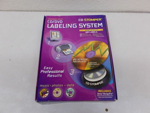 ! CD Stomper cd/dvd labeling system professional edition with labels software