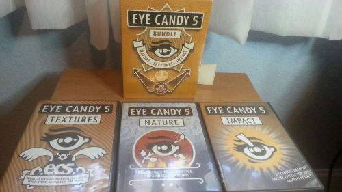 EYE CANDY 5 SOFTWARE BUNDLE NATURE/TEXTURES/IMPACT 3 CD COLLECTION ALIEN SKIN
