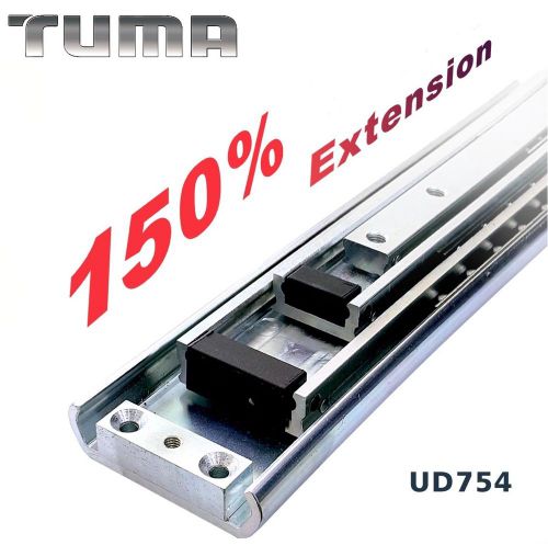 150% extension extra heavy duty slides 600mm heavy duty drawer slides-tuma (1pc) for sale