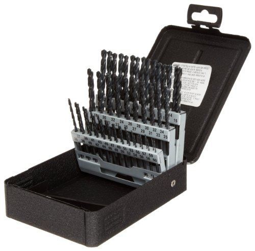 Precision twist c60r18 high speed steel jobber length drill bit set with metal for sale