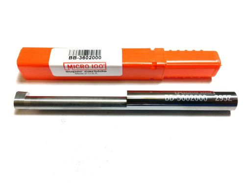 Micro 100  .360 x  2.00&#034; depth carbide grooving boring bar tool (p 428) for sale