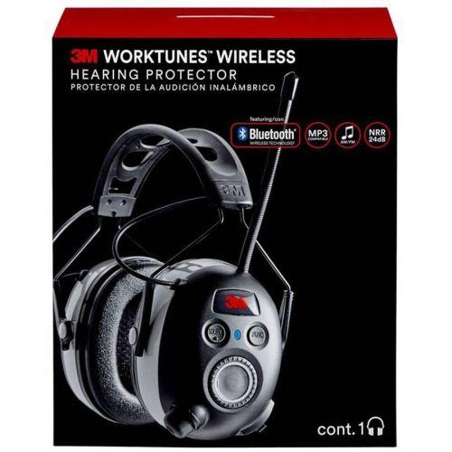 3M Work Tunes Wireless Hearing Protector with Bluetooth Technology