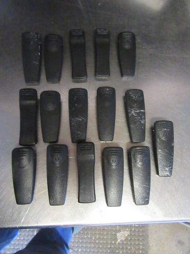 G46 lot of 15 belt clips assorted radio walkie talkie black for sale