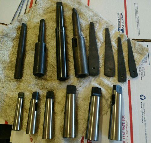 Industrial morse extended taper sleeves lot lathe/drilling for sale