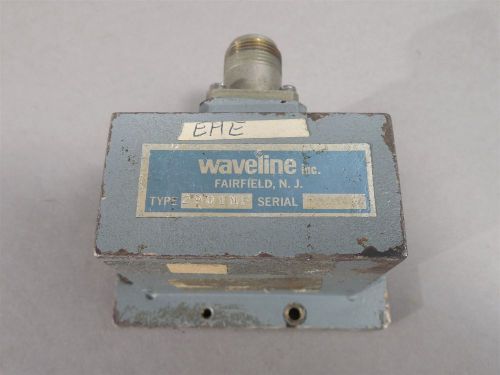 Waveline 2901-nf waveguide adapter n type connector 3.30-4.90 ghz wr-229 used for sale