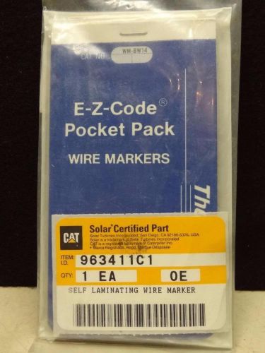 Thomas &amp; betts wm-bw14 e-z-code wire markers pocket pack, new - 1026 for sale
