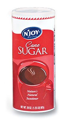 N&#039;Joy Pure Cane Sugar Canister (20 oz.) (3 Canisters)