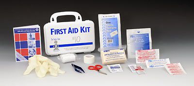 Safety Zone Plastic Office First Aid Kit - 10 Person (1 Kit)