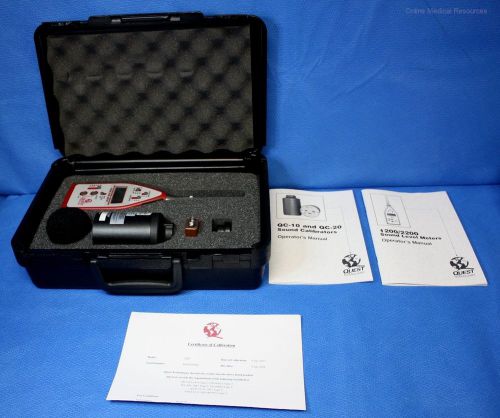 3M Quest 2200 Integrating-Averaging Sound Level Meter w/ Calibrator Case Unused