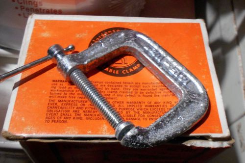 Adjustable Clamp # 1415  1-1/2 Adjustable C-Clamp (PONY) BOX OF 12 NOS NEVER USE