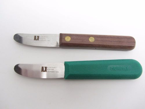 2 R Murphy Bay Scallop Knife Shucker Stainless Steel Seafood Tools