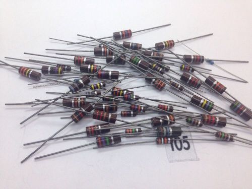 vintage mixed LOT 50 Resistors Mixed Values look at pictures please  lot # 105