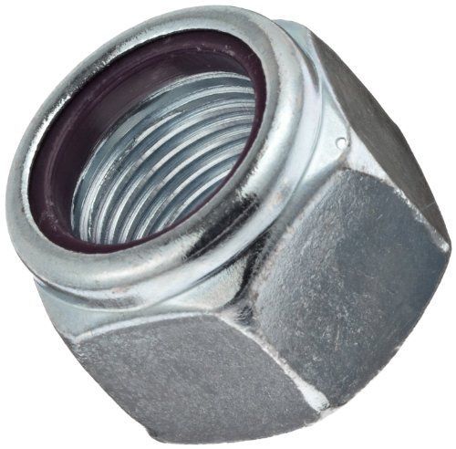 Steel machine screw hex nut, zinc plated finish, grade 2, self-locking nylon for sale