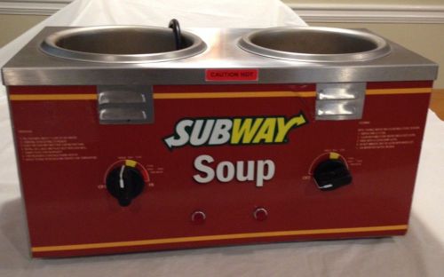 Nemco counter top Subway two well soup warmer