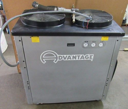 Used advantage mk-7.5-le-41hfx air colled portable chiller 7.5 ton 460v 3ph r-22 for sale
