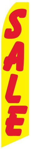 Sale (yellow red) premium sign swooper flag 15&#039; feather banner made in usa for sale