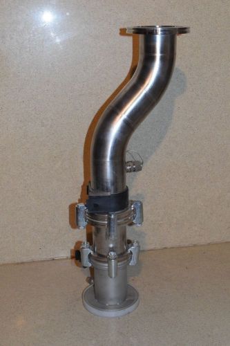 HEAVY DUTY VACUUM / LAB CURVED VALVE 25&#034; LONG 5.25&#034; OUTER DIAMETER (SV13)