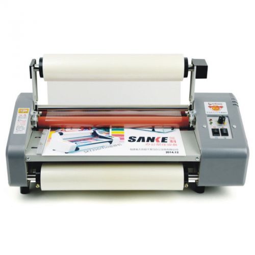 13&#034; Roll Laminator Four Rollers Hot&amp;Cold Laminating Machine 220V A3 Paper 335mm