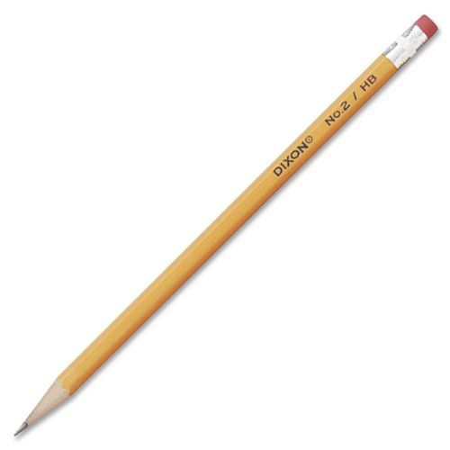 Dixon No. 2 Yellow Pencils Wood-Cased Black Core 144-Count Boxed (14412)