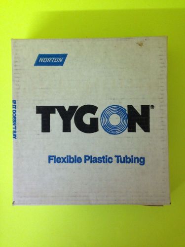 50ft. spool of norton tygon flexible plastic tubing 3/16&#034; id x 3/8&#034;od thick wall for sale
