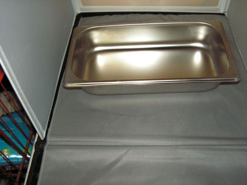 New~ update  spt-332   1/3 size   2-1/2&#034; deep stainless steel steam table pan for sale