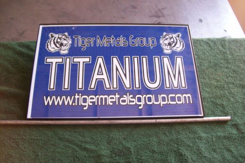 Grade 5 6AL-4V Titanium Solid Round Bar (.51&#034; Diameter x 24&#034; Length)#320 AS