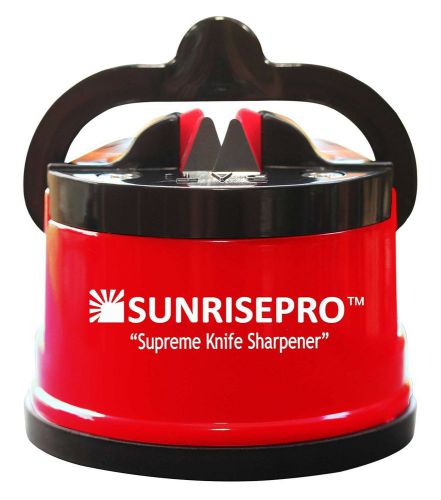 SunrisePro Knife Sharpener, USA patented, Original, Red