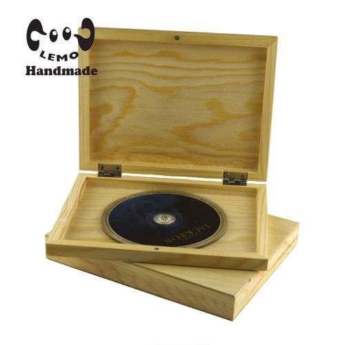 Lemo handmade rectangle natural wood cd/dvd case,,keepsake box,wedding keepsake for sale