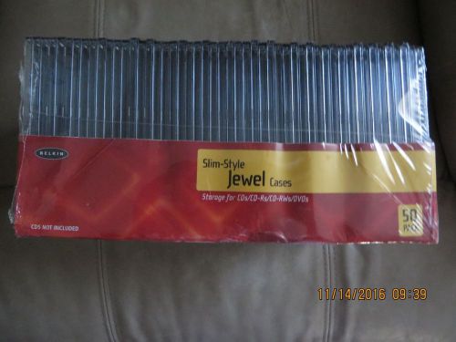 PACKAGE OF 50 SLIM STYLE CD JEWEL CASES