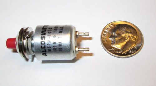 Alco mspm-101c spst n.o. momentary miniature pushbutton switch sealed  nos for sale
