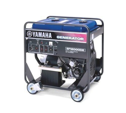 Yamaha ef12000de 12,000 watt 635cc ohv 4 stroke gas powered portable generator for sale