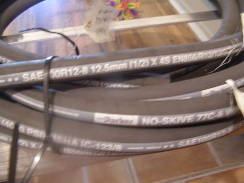 Parker no-skive 77c-8  1/2 - 12,5   4000 psi high pressure hydraulic hose 45 ft for sale