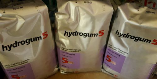 3 bags of Hydrogum 5. Zhermack Alginate impression material dental EXP 2021