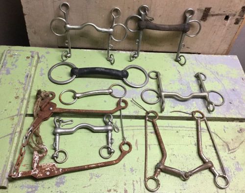 Horse Bits Used Lot Of 8 Assorted