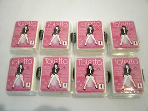 Lot of 8 Toletta Paper Toilet Seat Cover Packs, Purse Size Packs, 5 to a Pack