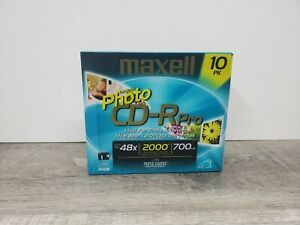 MAXELL Photo CD-R Pro, 48x, 2000 Digital Images, 700MB - 10 Pack - NEW