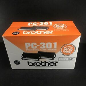 2 Pack Genuine Brother PC-301 Fax Printer Cartridge 750 770 775 870MC 885MC new