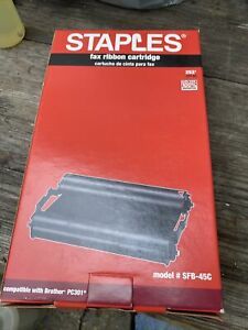 Staples fax ribbon cartridge model #SFB-45C  Brother Intellifax PC301