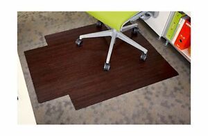 Anji Mountain Standard Bamboo Roll-Up Chairmat, 36 x 48-Inch, 8mm Thick, Dark...