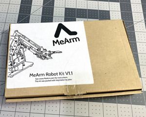 Genuine MeArm Robot V1.1 Maker Kit - Acrylic Parts - 4 Servo Motors - MeCon Soft