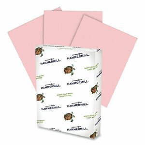 Hammermill Fore Multipurpose Print Paper, 20 Lb, 8.5 X 14, Pink, 500/Ream 103390