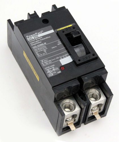 Square d powerpact qc 200 qgl22200lw 2 poles 200a 240v circuit breaker new for sale