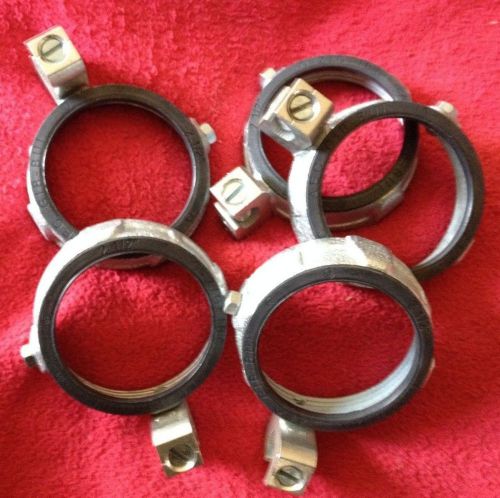 (lot of 5) o-z gedney ibc-250l-20ac 2 1/2&#034; insulating grounding bushing threaded for sale