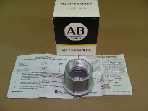 Allen bradley ab 1232-n12 1-1/4&#034; npt aluminum conduit hub connector o-ring seal for sale