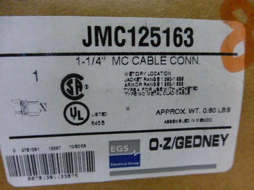 OZ GEDNEY EGS JMC125163 1 1/4 inch  MC Cable Connector wet/dry location