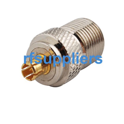 F type female jack to MCX male plug RF coaxial adapter connector