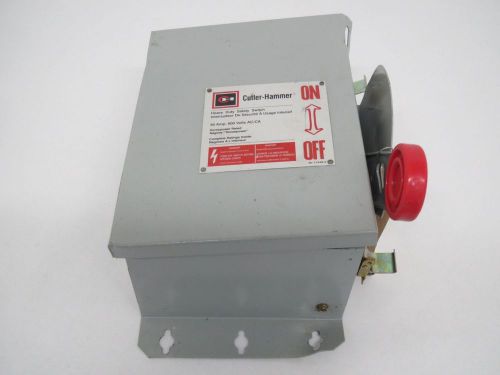 CUTLER HAMMER 12HD361NF NON-FUSIBLE 30A AMP 600V-AC 3P DISCONNECT SWITCH B302711
