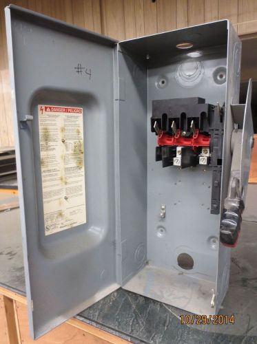 Square d heavy duty non-fused safety switch (cat. #hu363; series f3) 100amp/3ph for sale