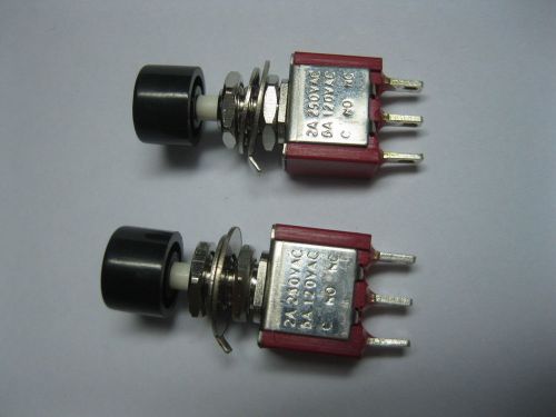 24 pcs momentary black push button switch 250v 2a 5a 3pin for sale