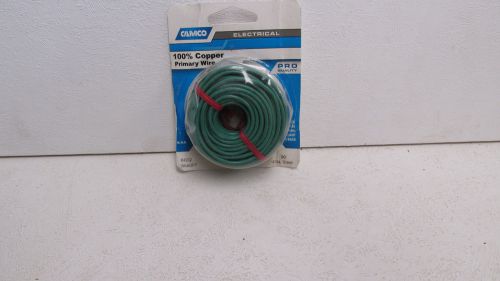 CAMCO 64202 100% COPPER 16 GAUGE PRIMARY WIRE 30&#039; GREEN - PRO QUALITY